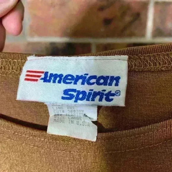 Brown American Spirit short sleeve top - Picture 2 of 3